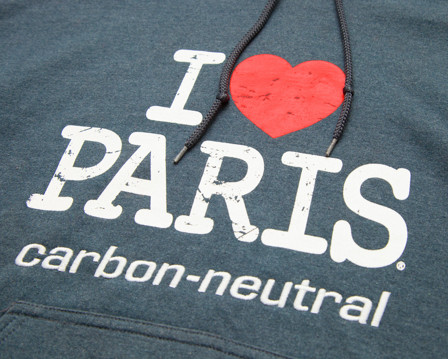 I ❤️ Paris Carbon Neutral Upcycled Hoodie (L)